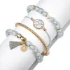 Infinity Map love multilayer bracelet Stackable Bracelet jewelry Set new women Bracelet summer beach fashion jewelry