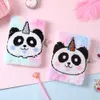 Симпатичные единорога ноутбук с замком A5 Journal Kawaii Cat Joiry Notepad плюшевая нота Бронирование линейки Progenda Planner Организатор ежедневный справочник 210611