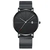 Wristwatches Luxury Men Watches Rose Gold Ultra Thin Fashion Business Stainless Steel Quartz Horloge Mannen