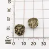 Metalllegering vintage lejon tiger huvud lösa pärlor djur DIY smycken gör komponenter tillbehör till armband grossist pris