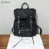 2021 Mens Black Backpacks Designers Black School Bags Backpack Nylon with String Luxury Shouler Bags triangle Medium size Fashion Travel Bag