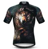 Racing Jackets Men Cycling Jersey Motocross Korte mouw Tops Bicycle 3D Lion Mtb Downhill Shirt Road Bike Team Zomer Sportkleding Maill