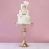 Autres usines de pâturage Round Halder Stand Glass Mirror Mirror Cupcake Dessert Display Rack pour le mariage de la fête d'anniversaire