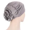 Big Flower Volumizer Scrunchie 2021 New Stretchy Muslim Inner Hijab Caps Women's Turban Hat Female Head Wraps Underscarf Hat
