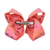 6 -дюймовая печать Unicorn Print Grosgrain Ribbon Bows с клипами для детской девочки красочные волосы Hairgrips Hair Accessories4941870