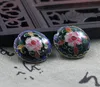 Fancy Enamel Filigree Floral Round Beaded Cloisonne Accessories DIY Jewellery Making Supplier Necklace Earrings Bracelets 10pcs/lot