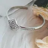 Bangle Elegant Crystal Cuff Silver Bangles Bridal Bracelet Lady Bracelets & Jewelry Melv22