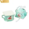 50 pezzi confezione regalo decorazioni per feste di tè tazza di tè teiera bomboniera bomboniera baby shower decorazione forniture per feste di compleanno 211014