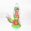 Hookahs Monster Eyes Water Pipe Silicone Smoking DAB Rig Bubblers Pipes Glas Beker Bong Shisha Hookah Set Hittebestendig