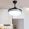 Ceiling Fans LED Fan Lamp Modern Minimalist Dining Room Bedroom Living Ventilador De Techo Home Decor BC