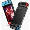 Schokabsorptie Cover Soft TPU Anti Kras Carbon Fiber Bescherming Back Case voor Nintendo Schakelaar Switch Lite OLED