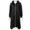 Kvinnor Män Långärmad Hooded Coat Zipper Closure Fleece Lined Hoodies 2022 Kvinnors sweatshirts