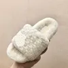 Furry Fur Slides Luxus Designer 2021 Plüsch Hausschuhe Flauschige Flip Flops Kunstfell Hausschuhe Wohnungen Damenmode Schuhe ykytkrtyk