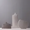 Vases nordique minimaliste givré modèle de vase de vase salle créative en céramique décoration vivante étagère bogu noir et blanc