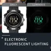 Nowy Zegarek Cyfrowy Zegarek LED Smael Sport Wristwatches 50 m Wodoodporny Zegar pływacki Stoper Time 8042 Wojskowe zegarki X0524
