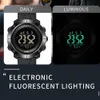 Nieuwe Horloge Digitale LED-horloges Smael Sport Horloges 50 M Waterbestendig Zwemmen Klok Stopwatch Tijd 8042 Militaire Horloges X0524