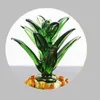 Cristal de haute qualité Ananas Artisanat Verre Presse-papiers Fengshui Figurine Décoration Ornements Fête Anniversaire Cadeaux De Noël 211101