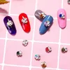 3D lucido nail rhinestones di lusso di lusso diamanti classici czech pile trapani di punta decorazioni arte fai da te ornamenti manicure