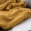 Летняя волна полоса бросает одеяло милый кисточкой дом декоративные вязаные диван-кровать плед удобное офис открытый теплые одеяла