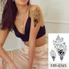 Rose Temporary Tattoo Stickers Women Body Art Tattoo Girl Back Tatoos Flower