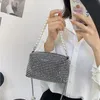 Luxe femmes sacs de soirée diamant sac à main perle perles poignée supérieure sac à bandoulière petite chaîne sac à bandoulière noir pochette sac à main