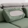 Jacquard Solid Färg Soffa Sittäcke Stretch Elastic Kudde Protector Home Furniture Slipcover Couch 210723