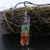 Sport Yoga 7 Chakra orgone Energy Healing Pendant Halsband Crystal Natural Stone Halsband för kvinnor Fashion Jewelry Will och Sandy