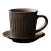 Mugs 1 Set Water Mug Simple Household Coffee Cup Ceramic Saucer Tea Supply