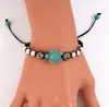 Bracelets de perles de tortue de mer pour femmes hommes 2 couleurs brin de pierre naturelle élastique amitié tissé Bracelet bijoux de plage cadeaux