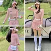 Golfshorts Korea Dames Heuptas Portemonnee Riemtassen Meisjeszakje Sportpakketten met outdoorshirts1701674