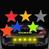 10Pcs Car Door Sticker 5cm Decal Star Nastro di avvertimento Adesivi riflettenti per auto Strisce riflettenti Auto-styling 5 colori Sicurezza