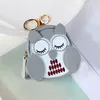 Mignon hibou petit sac femmes en cuir PU porte-monnaie mode gelée sac à main filles porte-carte pour enfants sacs à main porte-clés sac à fermeture éclair