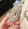 Luxury Bling Glänsande Full Diamond Earphone Väska till AirPods Skyddskåpa Hook Clasp Storage Bag för airpods Bluetooth hörlurar Anti-Drop