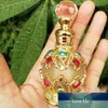 15ml Vintage Metal Perfume Bottle Aromaterapi Essential Oil Bottles Tom Refillable Es Container Bröllopsdekoration Presenter