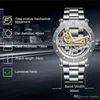 Klassieke militaire holle wijzerplaat horloge luxe Zwitserse mannen automatische mechanische tourbillon transparante onderste duik roestvrij stalen merken horloges