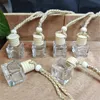 Auto parfum fles hanger parfum ornament containers voor essentiële oliën diffusor geur lege glazen flessen pakket