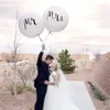 Party Supplies Wedding Decorations 36 Inch Mr. & Mrs. White Latex Balloons for Outdoor Indoor Photo Shoot Engagement Party XBJK2202
