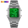 SKMEI Lysous Digital Watch Militär Sport Män Armbandsur Mäns Klockor Vattentät Kronografiska nedräkning Relojes Para Hombre X0524