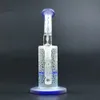 10 "Hookah Bong Dab Rig com Filtro de Roda de Quartz Banger Percolador Tubulação de água Recycler Aughty Glass Eily Rigs Catcher Catcher Splash Guarda Smoke Tubos Bongs