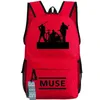 Backpack Muse Indie Rock Band Daypack Hyper Music Schoolbag Sac à dos sac à dos Sac à école en plein air Pack7060614