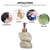 Dispensador de sabão líquido 1pc Vintage Manting Stone simulou Stone Design Loção