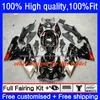 Motorcycle Fairings For Aprilia RSV 1000 R 1000R RSV1000R Mille RV60 Cowling 9No.23 RSV-1000 RSV1000 R RR 03 04 05 06 RSV1000RR 2003 2004 2005 2006 Body Kit Red silver hot