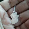 Moda Handmade Biżuteria Koala Niedźwiedź Z Baby Charm Naszyjnik Drop Malutki Śliczny Wisiorek Dla Mamy Prezent Naszyjniki