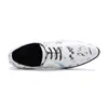 7cm High Heels Men's Shoes Lace-up Pointed Toe Genuine Leather Dress Shoes Men White High Heel Wedding/Party Footwear