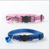 2021 Fashion Pet Bling Gliitter Cat Collar With Safety Breakaway Plastic Buckle Kitten Necklace With Bell