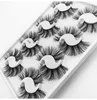 Newest Thick Natural 3D Mink False Eyelashes Extensions Soft & Vivid Hand Made Reusable 8 Pairs Fake Lashes Set Curly Crisscross 14 Models Laser Packing