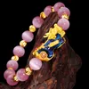 Natural Beads Bracelet Opal Stone For Men Women 10mm Pixiu Feng Shui Wealth Good Luck Jewelry Bijoux Drop Beaded Strands2641753