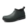 Dört mevsim için Düşük Üst Erkek Yağmur Ayakkabı Nefes Suya Kayma Su Geçirmez Ayakkabı Moda Kaymaz Mutfak Güvenlik Ayakkabı Boyutu 39-44