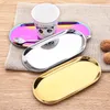 Wholesale Metal Rolling Tray Smoking Accessories Cigarette Herb Tobacco Grinder Plate 3 Colors There Sizes Heated cake Jewelry towel dessert items storage