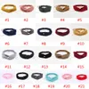 Women Summer Autumn Suede Headband Party Vintage Cross Knot Elastic Hair Bands Soft Solid Girls Hairband Accessories GGA4343